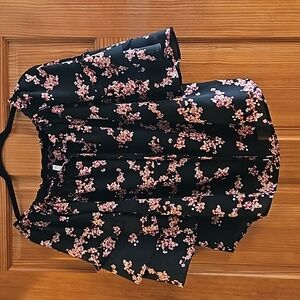 Off Shoulder 3/4 length sleeve dress shirt